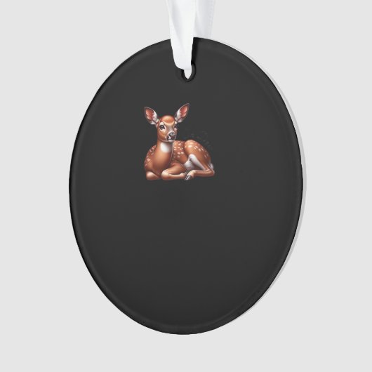 Oh Deer Trendy Modern Aesthetic Ornament (voorkant)
