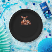 Oh Deer Trendy Modern Aesthetic  Papieren Bordje (Feest)