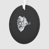 Oh Deer Trendy Modern Style Ornament (voorkant)