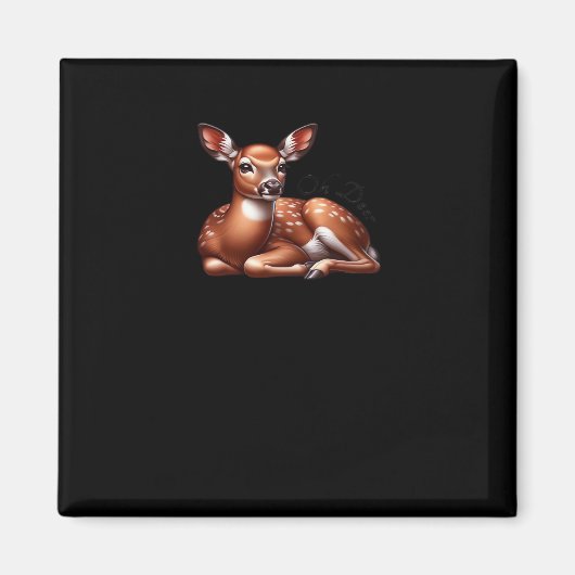 Oh Deer Trendy Moderne Esthetiek Magneet (Voorkant)