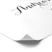 Oh Deer Twins Pumpkin Baby Shower Welcome Sign Poster (Hoek)