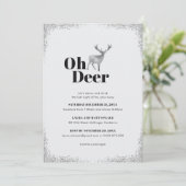Oh Deer Uitnodiging (Staand voorkant)