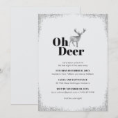 Oh Deer Uitnodiging (Voorkant / Achterkant)