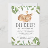 Oh Deer | Uitnodiging tot Baby shower (Voorkant)