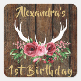 Oh Deer Verjaardagsgunst Sticker