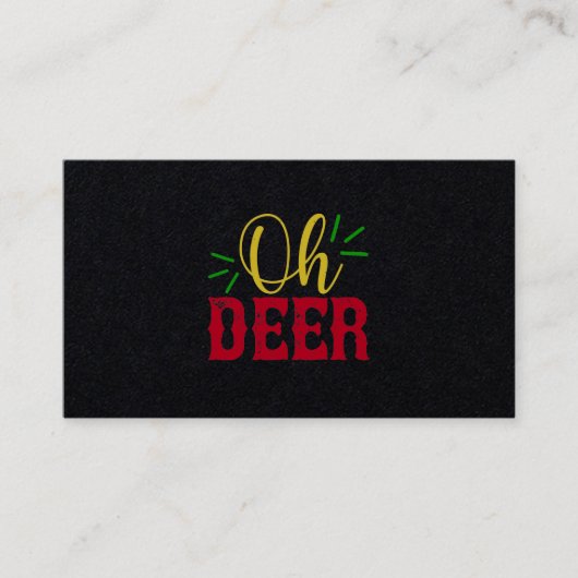 Oh Deer Visitekaartje (Voorkant)