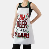 OH DEER Wat een jaar Grappige vakantie Schort (Insitu)