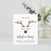 Oh Deer wat een jaar kerstfeestdag (Staand voorkant)