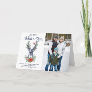 Oh Deer wat een jaar prettige kerstfeestdag Kaart