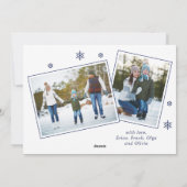 Oh Deer wat een jaar prettige kerstfeestelijke fot Feestdagenkaart (Achterkant)