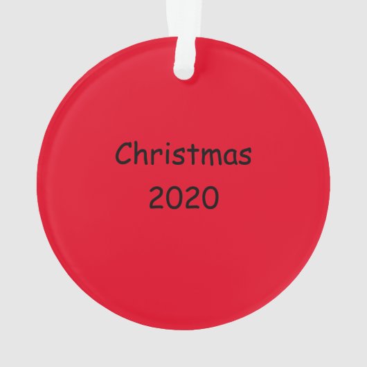 Oh Deer wat een jaar rendierkerst Ornament (achterkant)