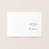 Oh Deer wat een jaar rendiertypografie kerst Folie Kaarten (Binnen)