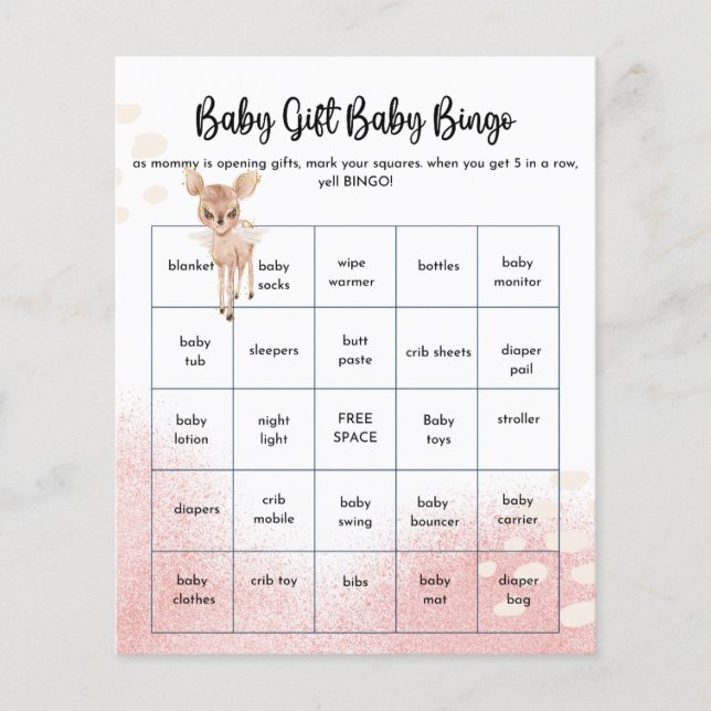 Oh Deer We hebben een baby shower Games (Voorkant)