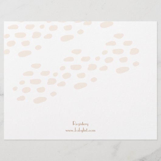 Oh Deer We hebben een baby shower Games Flyer (Achterkant)