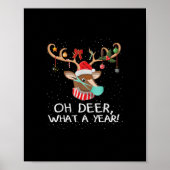 Oh Deer What a Year Christmas Family Style  Poster (Voorkant)