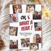 Oh Deer, What A Year! Personalize Christmas Photos Feestdagenkaart