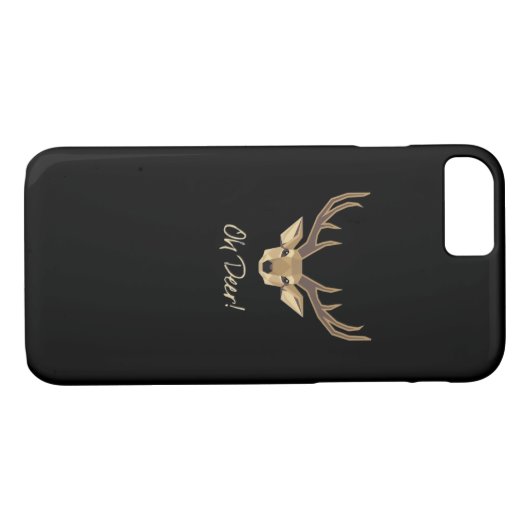 Oh Deer Whimsical Artistic Expression Case-Mate iPhone Case (Achterkant (Horizontaal))