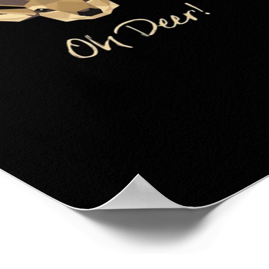 Oh Deer Whimsical Artistic Expression  Poster (Hoek)