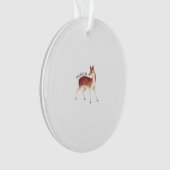Oh Deer Whimsical Creative Design Acrylic Ornament (voorkant)