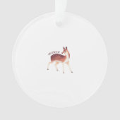 Oh Deer Whimsical Creative Design Acrylic Ornament (voorkant)
