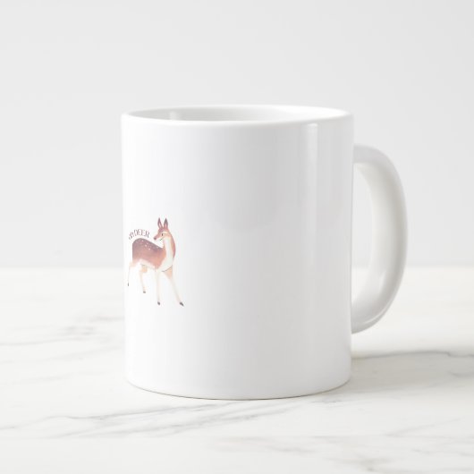 Oh Deer Whimsical Creative Design  Grote Koffiekop (Voorkant rechts)