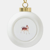 Oh Deer Whimsical Creative Design  Keramische Bal Ornament (Voorkant)