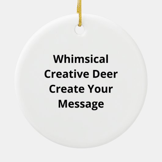 Oh Deer Whimsical Creative Design Ornament (Achterkant)