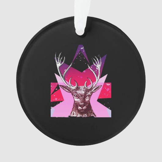 Oh Deer Whimsical Creative Design Ornament (voorkant)