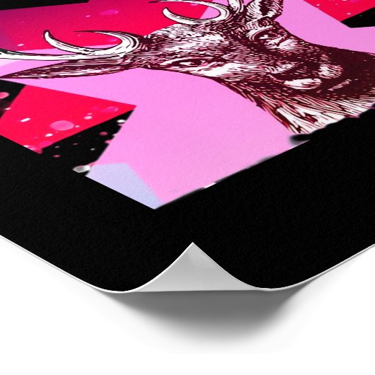 Oh Deer Whimsical Creative Design  Poster (Hoek)