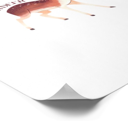 Oh Deer Whimsical Creative Design  Poster (Hoek)