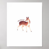 Oh Deer Whimsical Creative Design  Poster (Voorkant)