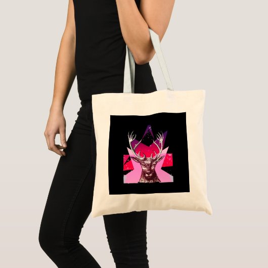 Oh Deer Whimsical Creative Design Tote Bag (Voorkant (product))