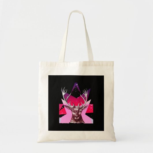 Oh Deer Whimsical Creative Design Tote Bag (Voorkant)