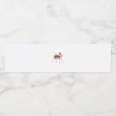 Oh Deer Whimsical Creative Design  Waterfles Etiket (Enkel label)