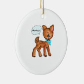 Oh Deer Whimsical Forest Vibe Keramisch Ornament (Rechts)