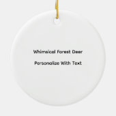 Oh Deer Whimsical Forest Vibe Keramisch Ornament (Achterkant)