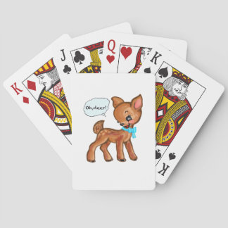 Oh Deer Whimsical Forest Vibe  Pokerkaarten