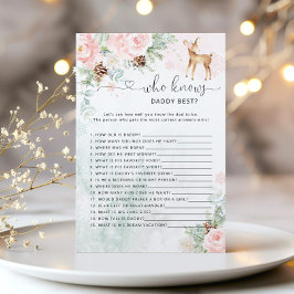 Oh Deer Wie kent papa beste baby shower spel