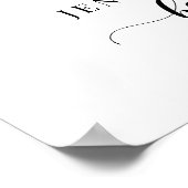 Oh Deer Winter Baby Boy Shower Welcome Sign Poster (Hoek)