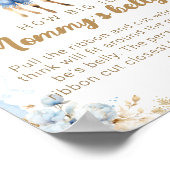 Oh Deer Winter Baby Jongen Douche Mama's Belly Gam Poster (Hoek)