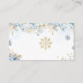 Oh Deer Winter Baby Jongen Douche Mama's Belly spe Informatiekaartje (Achterkant)