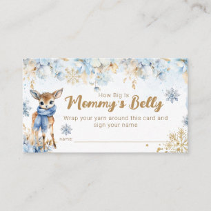 Oh Deer Winter Baby Jongen Douche Mama's Belly spe Informatiekaartje