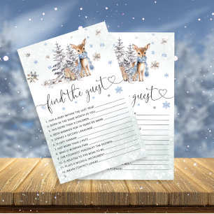 Oh Deer Winter Baby Jongen Douche Vind het Gastens