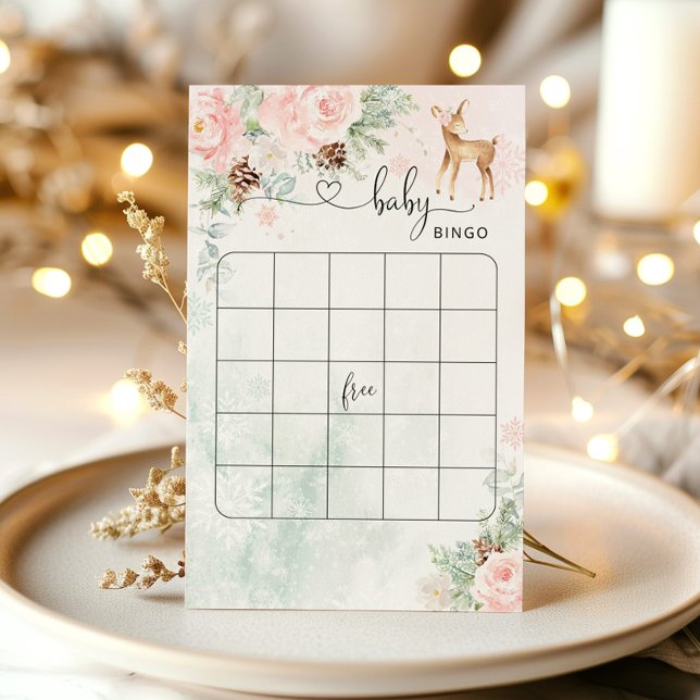 Oh Deer winter baby shower bingo spel (Creator heeft geüpload)
