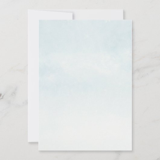 Oh Deer winter Baby shower Woodland Baby shower Kaart (Achterkant)