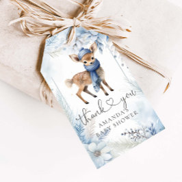 Oh Deer Winter Boy Baby shower Cadeaulabel