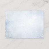 Oh Deer Winter Boy Baby shower Luier Raffle Informatiekaartje (Achterkant)