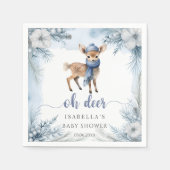Oh Deer Winter Boy Baby shower servetten (Voorkant)