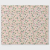 Oh Deer Winter groen Baby shower Cadeaupapier (Vlak)