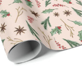 Oh Deer Winter groen Baby shower Cadeaupapier (Rol Hoek)